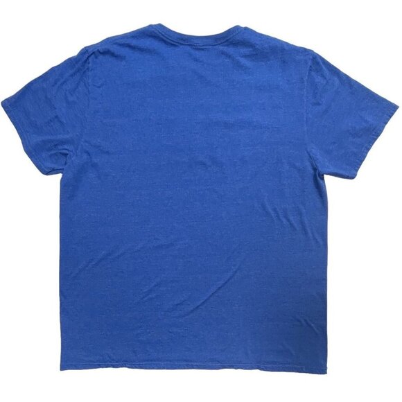 C-LIFE GROUP Men's Pac-Man Graphic T-Shirt XL Cobalt Blue Crew Neck Video Games - Picture 2 of 6